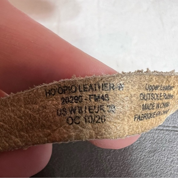 Olukai Ho’Opio tan leather dlip flop thong sandals size 8 - Picture 5 of 6